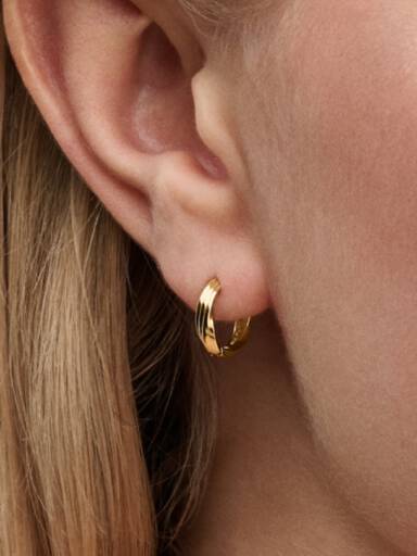 Boucles d’Oreilles Huggies Torsadées