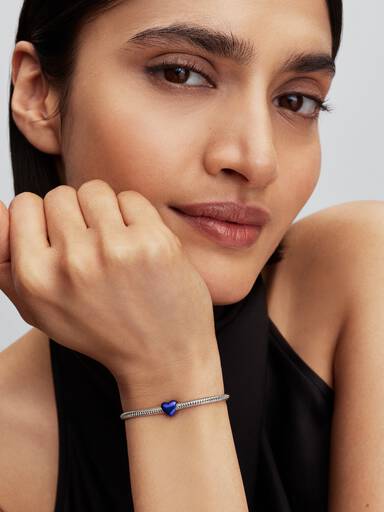 Blauw Hart Mini Bedel