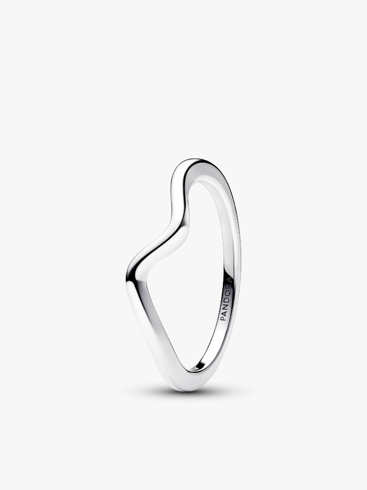 Gepolijste golvende ring