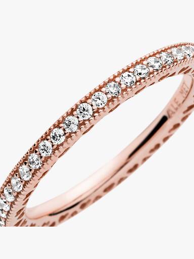 Bague Scintillement & Cœurs