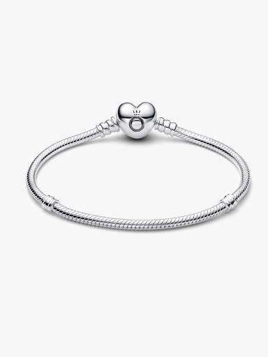 Hart en Snake Chain Armband
