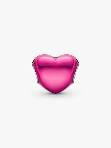 Metallic Roze Hart Bedel