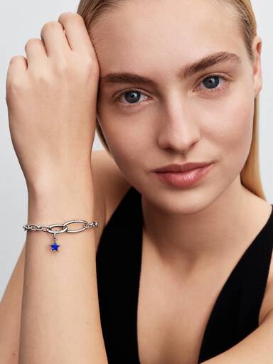 Mini Charm Pendant Étoile Bleue