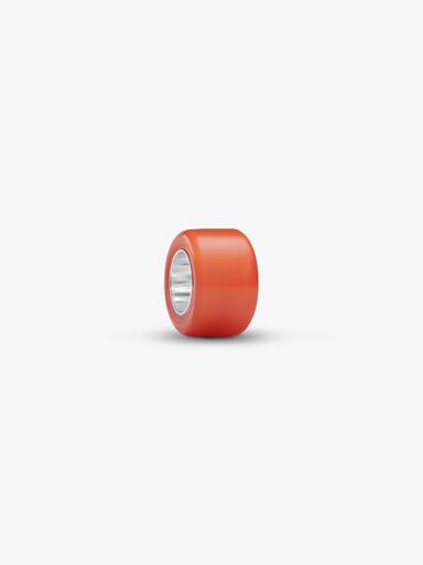 Oranje Muranoglas Mini Bedel