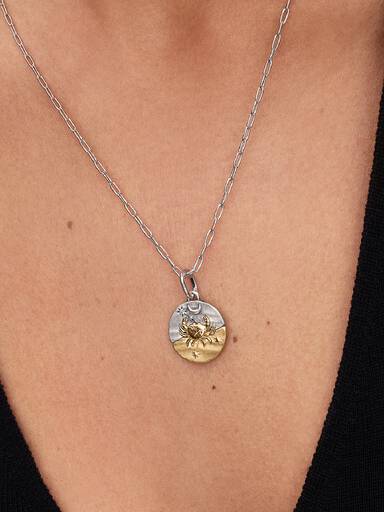 Charm Médaillon Zodiaque Cancer