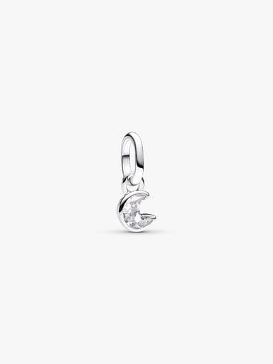 Mini Charm Pendant Lune Scintillante