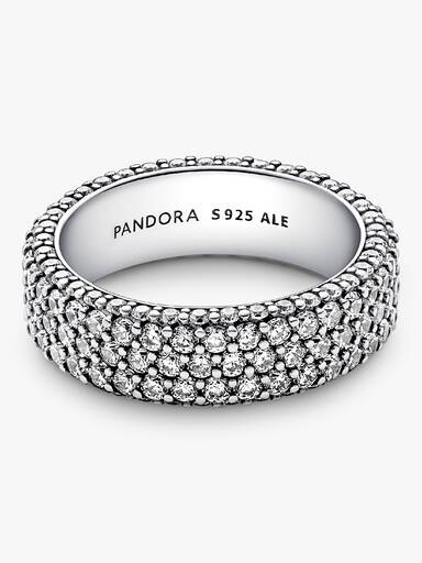 Driedubbele Pavé Ring