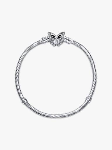 Snake Chain Armband met Vlindersluiting