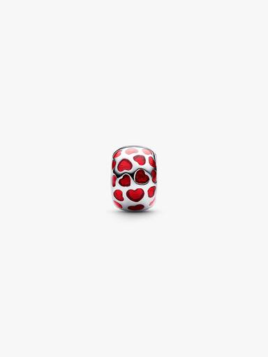 Charm Clip Rond Cœurs