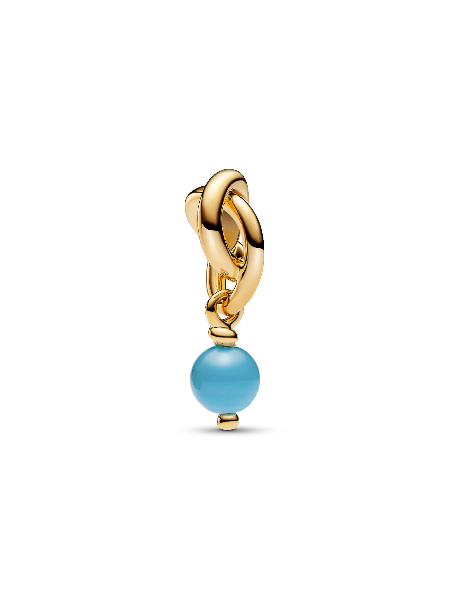 Décembre Charm Pendant Cercle de l'Éternité Bleu Turquoise