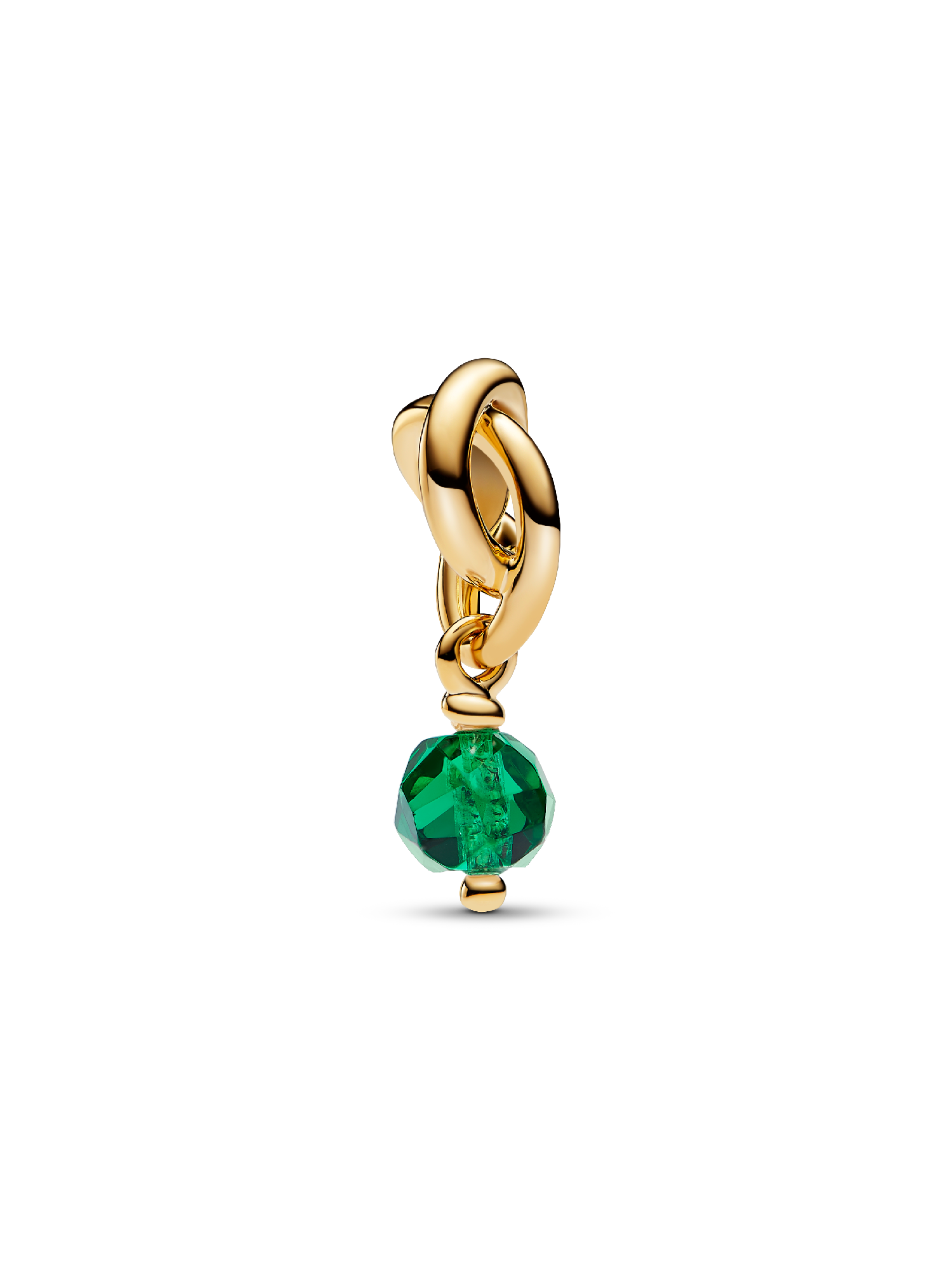 Mai Charm Pendant Cercle de l'Éternité Vert Facetté