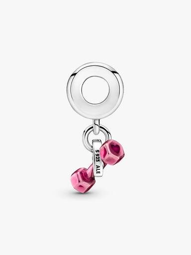 Charm Pendant Haltère & Cœur