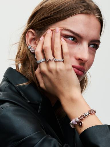 Eternity-ring met hartenrij